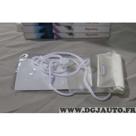Coque de telephone portable transparente Cellularline SNOWBAG15W 
