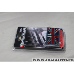 Embleme ecusson badge monogramme logo drapeau anglais chrome Racesport LOG1643 