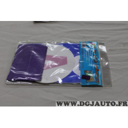 Kit autocollant A jeune conducteur avec pochette porte documents violet Colorpop 3700536102601 