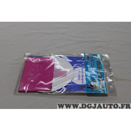 Kit autocollant A jeune conducteur avec pochette porte documents rose Colorpop 3700536102601 