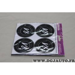 Jeu 4 autocollants centre enjoliveur 13" 14" 15" 16" Kisikol V8 