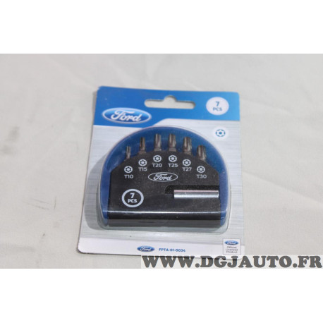 Jeu 7 pièces embouts torx T10 T15 T20 T25 T27 T30 Ford FPTA-01-0034 