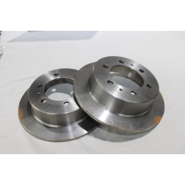 Jeu 2 disques de frein arriere plein 299mm diametre Mintex MDC1371 pour daewoo ssangyong musso korando rexton 