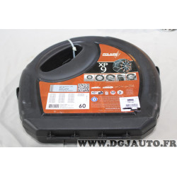 Jeu 2 chaines neige Polaire XP9 N°060 pour pneu roue jante 175/80/13 185/75/13 185/70/13 195/65/13 205/60/13 215/55/13 215/50/13