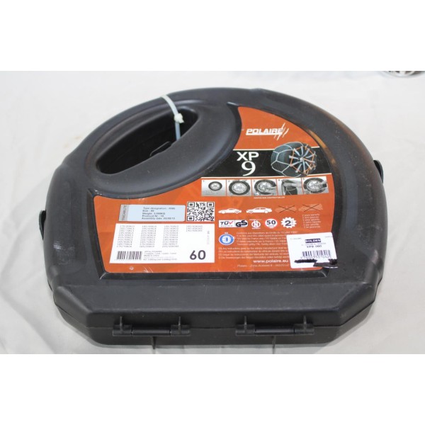Jeu 2 chaines neige Polaire XP9 N°060 pour pneu roue jante 175/80/13 185/75/13 185/70/13 195/65/13 205/60/13 215/55/13 215/50/13