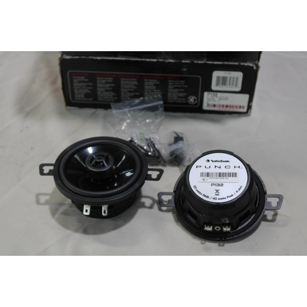 Jeu 2 enceintes haut parleur 3.5" 2 voies Punch P132 20W RMS 4OHM 