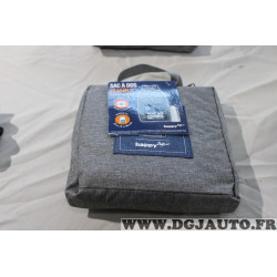 Sac à dos pliable 46x32x15cm gris happytrip 234110 