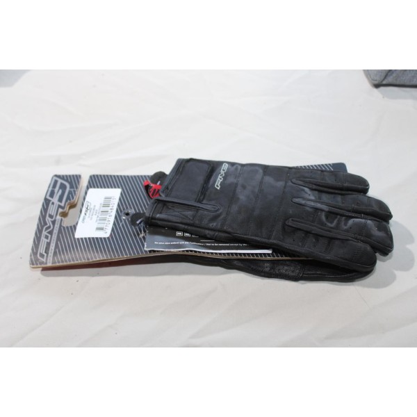 Paire de gants moto scooter Five 5 california 0317010109* taille M 09 noir (un gant taché) 