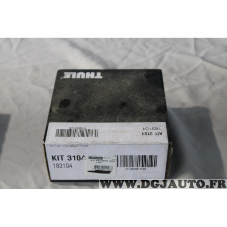 Kit pieds fixation barres de toit KIT 3104 Thule KIT3104 pour peugeot 5008 de 2009 à 2017 