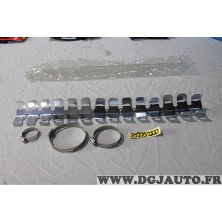 Plaque protection pot echappement 2T chrome Sifam PRP6000 pour moto cross 