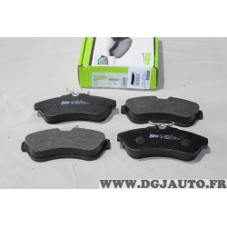 Jeu 4 plaquettes de frein avant montage lucas Valeo 598501 pour citroen C2 C3 dont pluriel 