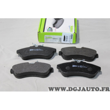 Jeu 4 plaquettes de frein avant montage lucas Valeo 598501 pour citroen C2 C3 dont pluriel 