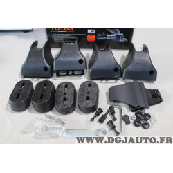 Kit pieds fixation barres de toit Totus 40606 pour fiat stilo 3 et 5 portes de 2001 à 2006 