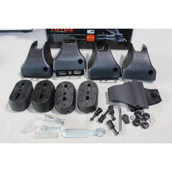 Kit pieds fixation barres de toit Totus 40606 pour fiat stilo 3 et 5 portes de 2001 à 2006 