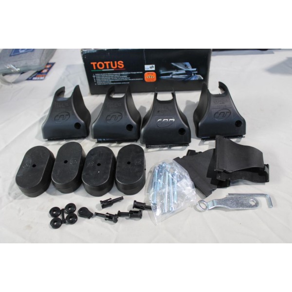 Kit pieds fixation barres de toit Totus 40613 pour ford focus cmax de 2003 à 2010 mazda 3 de 2003 à 2013 