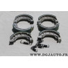 Lot 6 machoires de frein TNT 971160T pour scooter roma GY6 boston