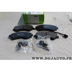 Jeu 4 plaquettes de frein avant montage brembo Valeo 601276 pour citroen jumper fiat ducato 3 III peugeot boxer partir de 2006 