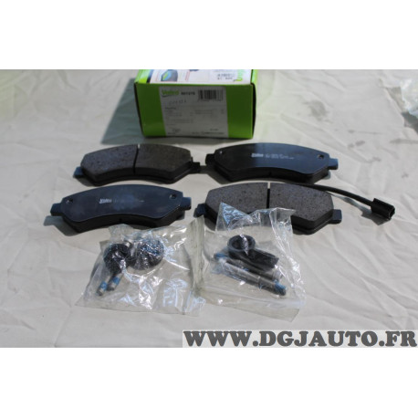Jeu 4 plaquettes de frein avant montage brembo Valeo 601276 pour citroen jumper fiat ducato 3 III peugeot boxer partir de 2006 