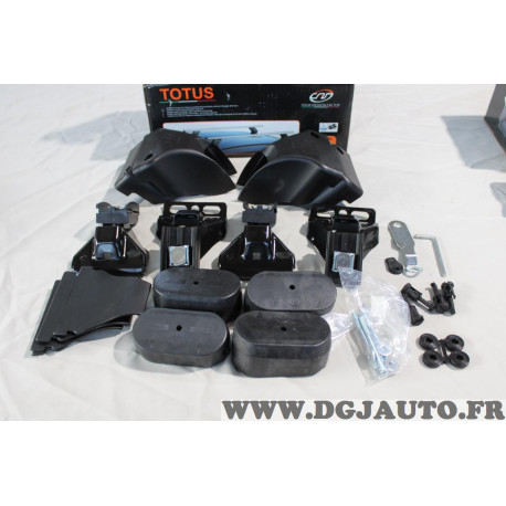Kit pieds fixation barres de toit Totus 40608 pour renault megane 2 II de 2002 à 2008 no sun roof 