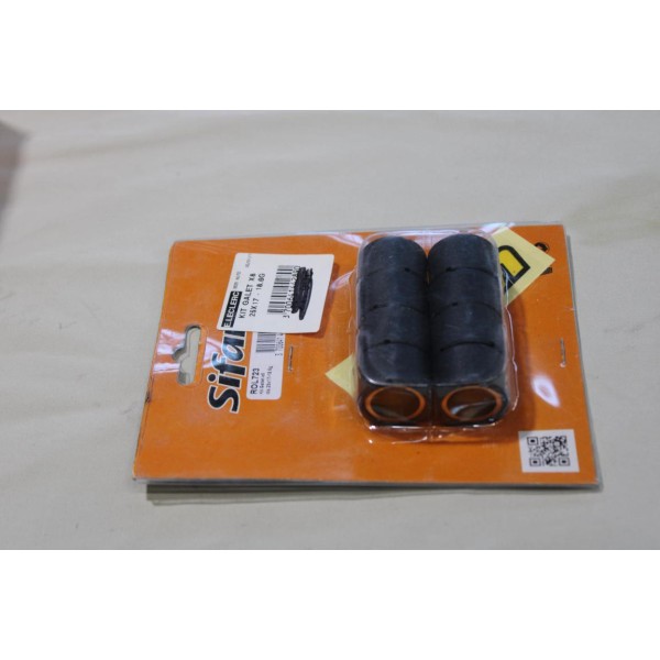 Blister 8 galets rouleaux poids variateur 25x17 18.6gr Sifam ROL723 pour piaggio MP3 400 LT de 2009 à 2012 