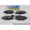 Jeu 4 plaquettes de frein avant JCD 011828 pour ford fiesta 6 VI