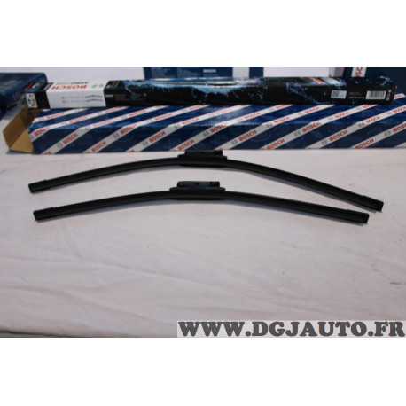 Lot 2 balais essuie glace 650mm + 550mm souple aerotwin Bosch A117S 3397007117 pour renault scenic 2 II 