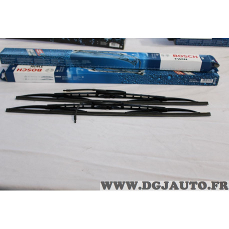 Lot 2 balais essuie glace 2x 550MM avec gicleurs Bosch 405 3397005800 pour peugeot 405 