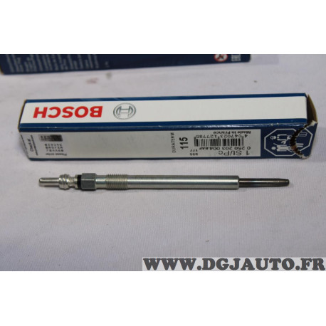 Jeu 2 bougies de prechauffe Bosch 115 0250203004 pour citroen C5 C6 jaguar S-type XJ XF land rover discovery L319 range rover L3