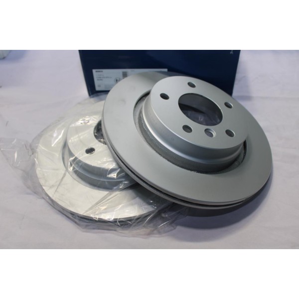 Jeu 2 disques de frein arriere ventilé 294mm diametre Bosch BD942 0986478570 pour BMW serie 3 E46 