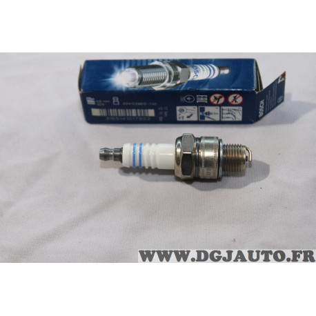 Bougie allumage Bosch W8AC 7502 0241229612 pour moto mobylette hercules MX prima KTM foxi pony peugeot 101 103 105 puch maxi 
