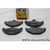 Lot 4 plaquettes de frein arriere montage brembo Bosch BP285 0986424532 pour renault laguna 1