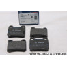 Lot 4 plaquettes de frein arriere montage teves Bosch BP697 0986466871 pour mercedes 190 W201 classe C E W124 W202