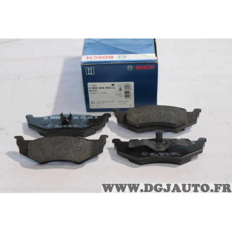 Lot 4 plaquettes de frein arriere montage kelsey hayes Bosch BP331 0986424585 pour chrysler dodge neon stratus 300M sebring PT 