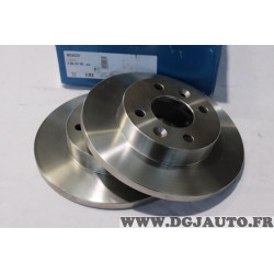 Jeu 2 disques de frein avant plein 238mm diametre Bosch 0986479165 pour dacia logan sandero 1 