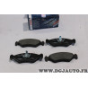 Jeu 4 plaquettes de frein avant montage teves Bosch BP789 0986492020 pour ford fiesta 2 3 4 II III IV