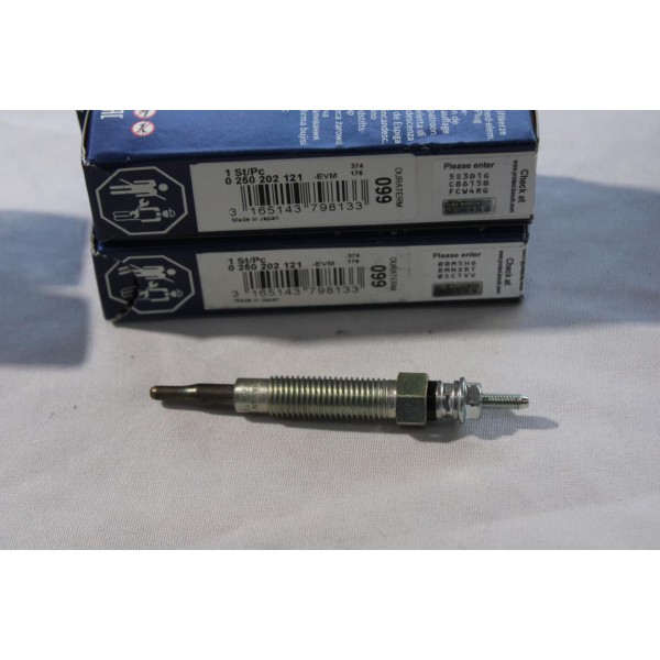 Jeu 2 bougies de préchauffe Bosch 099 0250202121 pour mitsubishi pajero V20 K70 K90 delica space gear 2.8D 2.8TD 2.8 D TD TDI 