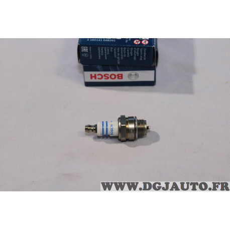 Bougie allumage Bosch WS8E 7543 0241229560 pour tronconneuse tondeuse debrousailleur moto scooter 