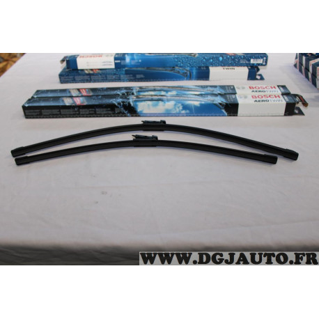 Lot 2 balais essuie glace 700mm + 600mm souple aerotwin Bosch A965S 3397118965 pour citroen C4 opel astra K peugeot 307 CC 