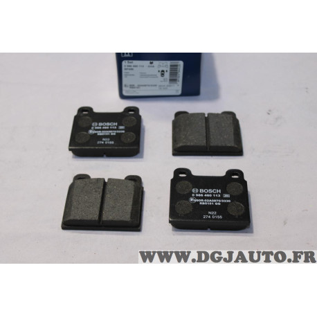Lot 4 plaquettes de frein avant montage teves Bosch BP495 0986460113 pour mercedes classe S SL W108 W111 W113 W114 R107 opel 
