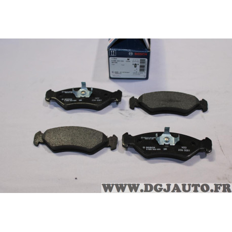 Lot 4 plaquettes de frein avant montage teves Bosch BP789 0986492020 pour ford fiesta 2 3 4 II III IV 