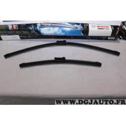 Jeu 2 balais essuie glace souple aerotwin 650MM + 400MM Bosch A538S 3397007538 pour toyota avensis T27 