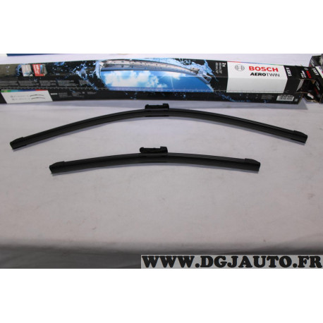 Jeu 2 balais essuie glace souple aerotwin 650MM + 400MM Bosch A538S 3397007538 pour toyota avensis T27 