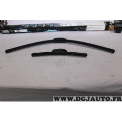 Jeu 2 balais essuie glace souple aerotwin 650MM + 300MM Bosch AR128S 3397014128 pour mitsubishi colt 6 VI Z30 RG nissan note E12
