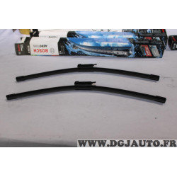 Jeu 2 balais essuie glace 500mm + 500mm souple aerotwin Bosch A922S 3397118922 pour BMW serie 1 E81 E82 E87 E88 mini cooper R58 