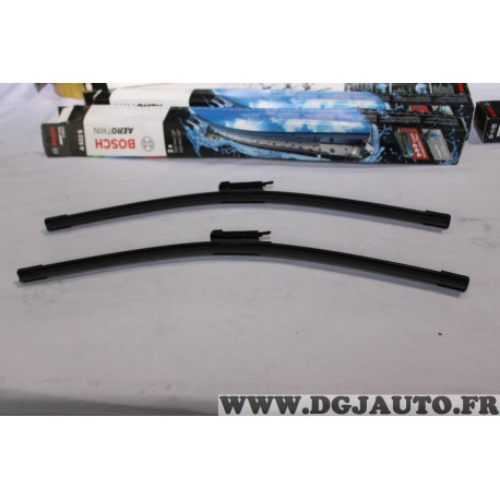 Jeu 2 balais essuie glace 500mm + 500mm souple aerotwin Bosch A922S 3397118922 pour BMW serie 1 E81 E82 E87 E88 mini cooper R58 
