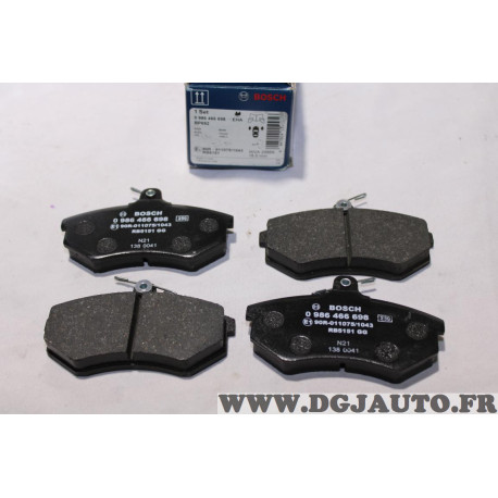 Jeu 4 plaquettes de frein avant montage lucas Bosch BP692 0986466698 pour audi 80 90 coupé B2 