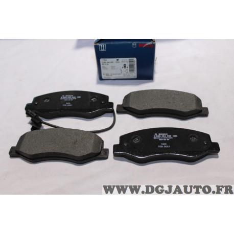 Jeu 4 plaquettes de frein arriere montage girling Bosch BP1418 098694499 pour renault master 3 III opel movano B nissan NV400 