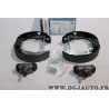 Kit frein arriere prémonté 180x32mm montage AP lockheed Bosch KS619 0204114619 pour fiat panda 2 II de 2003 à 2013