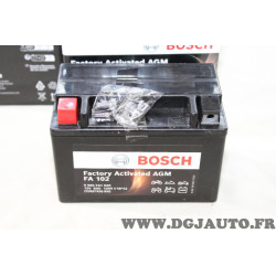 Batterie AGM 12V 8Ah 120A YTX9-BS Bosch FA102 0986FA1020 pour moto scooter tondeuse jet ski moto neige adiva AD aprilia 