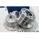 Jeu 2 disques de frein arriere plein 258mm diametre Bosch BD762 0986478863 pour mercedes sprinter W901 W902 W903 W904